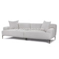 Modernes Abisko Mist Grey Fabric Sofa